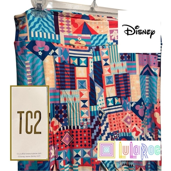 LulaRoe Disney Leggings, Tall & Curvy TC2 18-26, Soft & Comfy, Mickey Minnie NWT - Picture 1 of 16